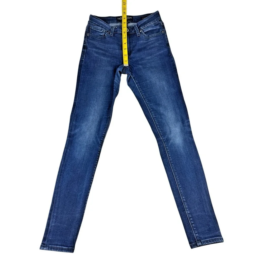 Lucy Brand Sasha Super Skinny Jeans - Dark Wash, Mid-Rise Stretch Denim, 2/26 - Picture 7 of 16